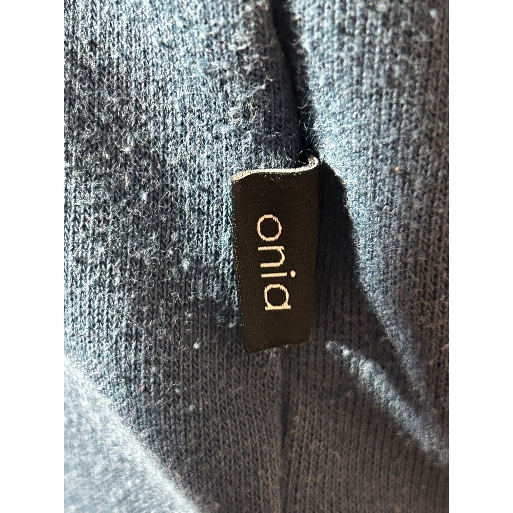 Onia‎ Blue Color Block Sleeve Hoodie Men's Size M Medium Kangaroo Pocket - Picture 6 of 10